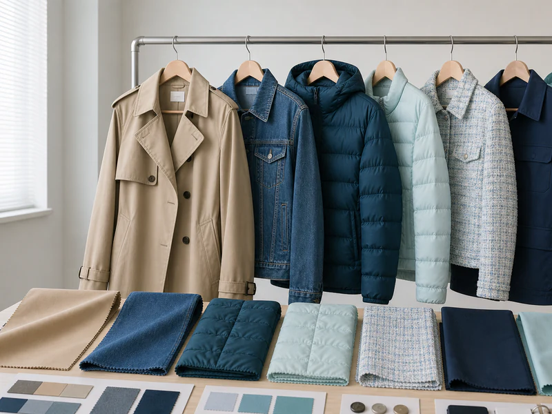 Trench coat product sample