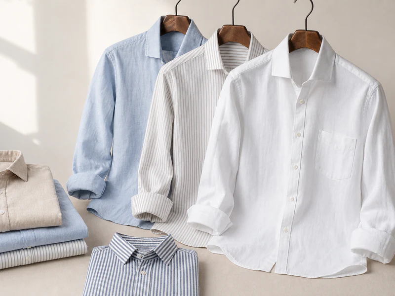 Short sleeve casual shirt product sample