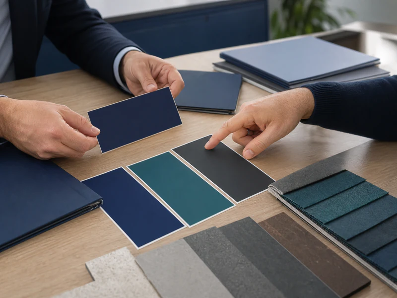 Supplier shortlist and sample approval notes prepared for buyer review