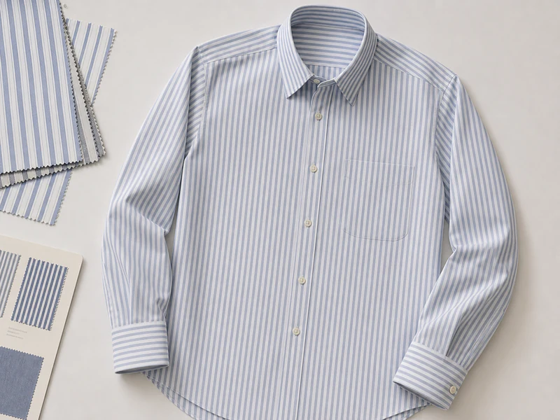 Striped shirt product sample