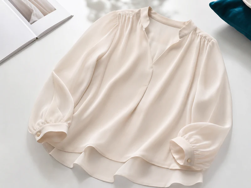 Women’s chiffon blouse product sample
