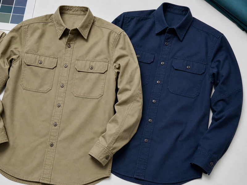 Workwear shirt product sample