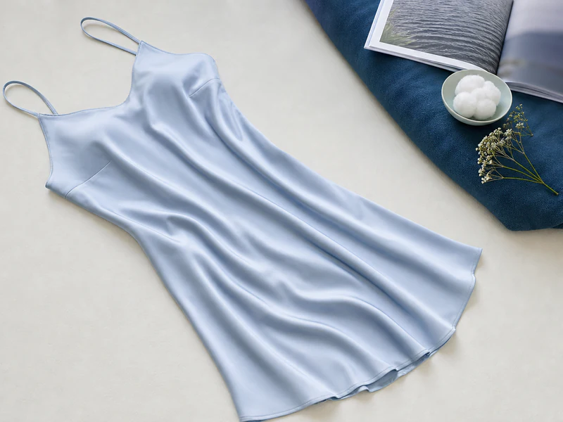 Ice silk nightdress product sample
