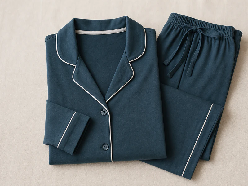 Women’s long sleeve pajama set product sample