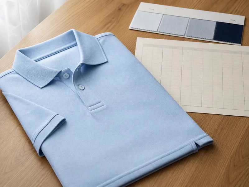 Business short sleeve polo product sample