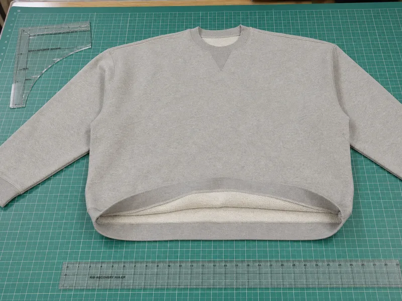Crewneck sweatshirt product sample