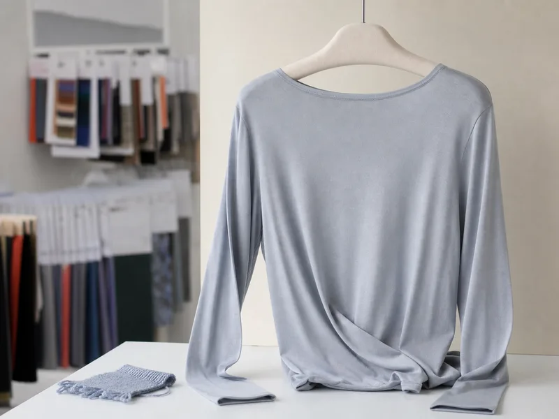 Lightweight ice silk knitwear product sample
