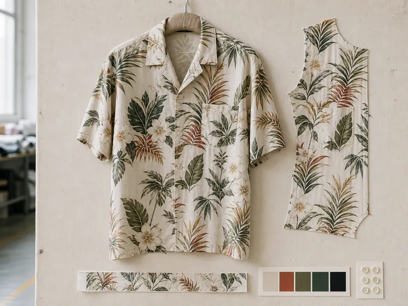 Printed shirt product sample