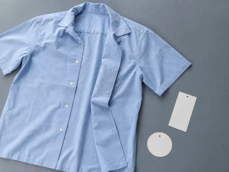 Short sleeve casual shirt product sample