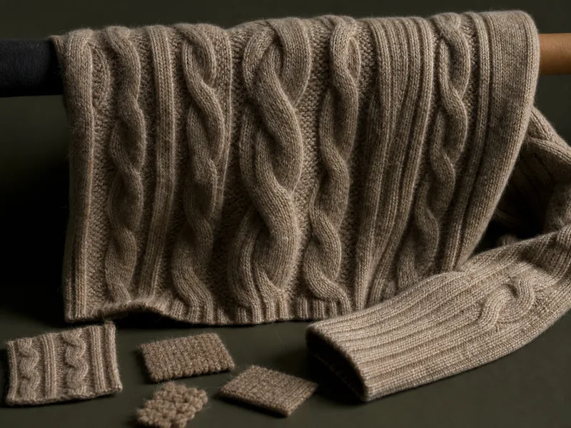 Wool knitwear product sample