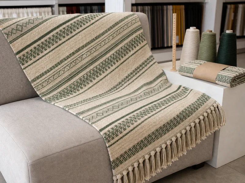 Sofa decorative throw product sample