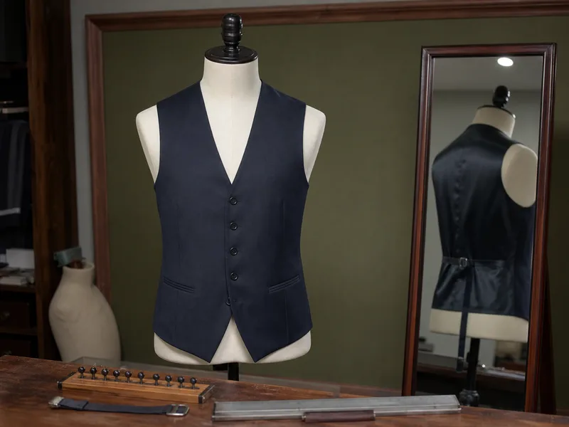 Suit vest product sample