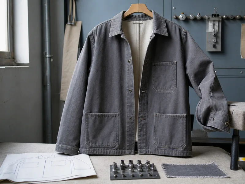 Workwear jacket product sample
