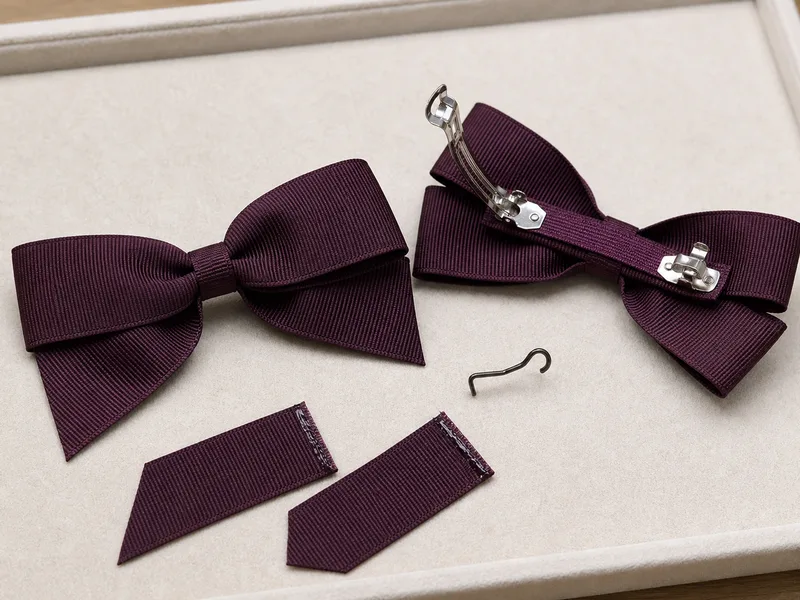 Fabric hair accessory product sample