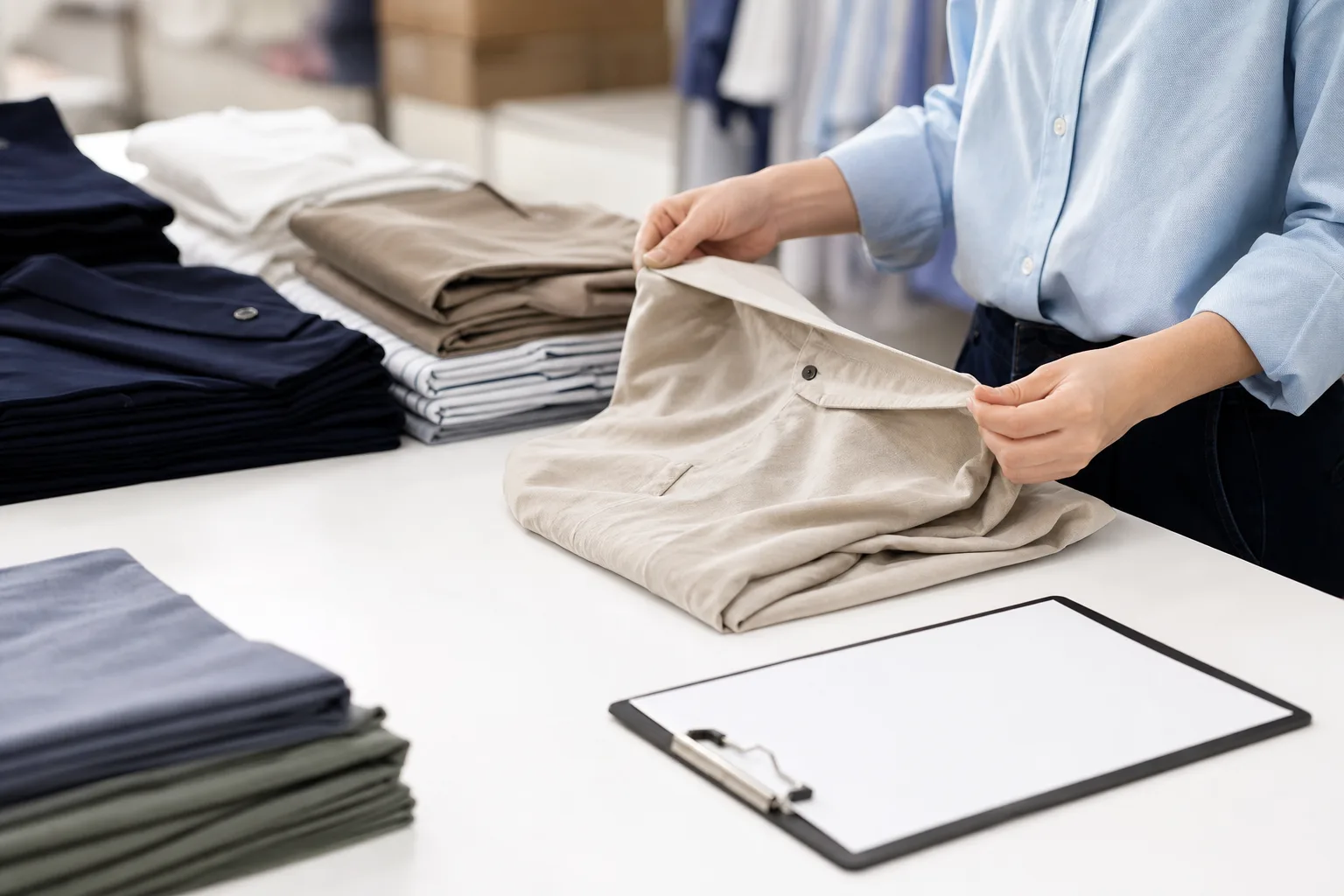 Garment inspection report and quality checkpoints