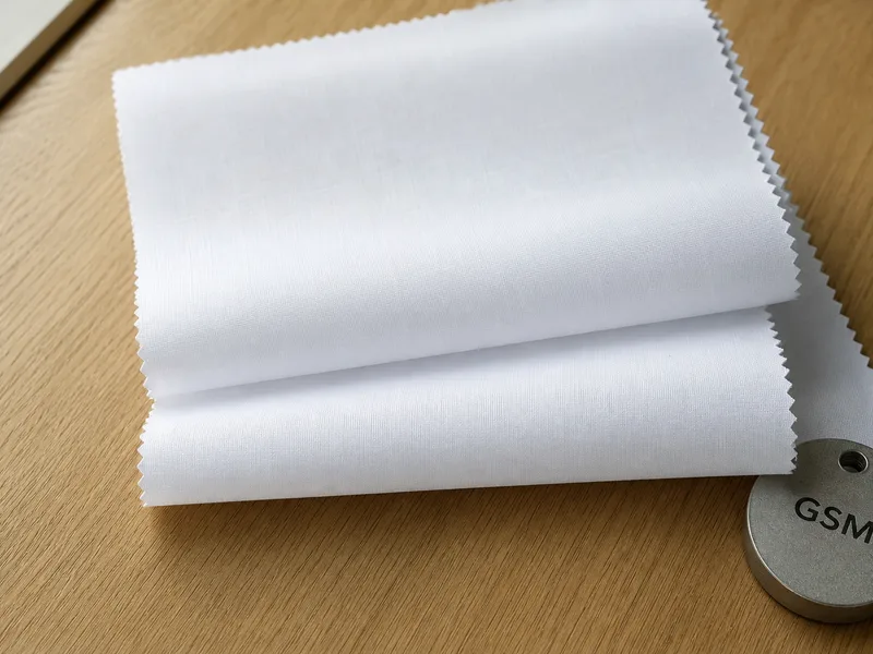 Cotton poplin product sample